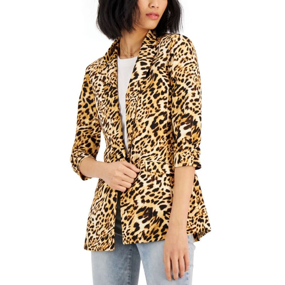 INC International Concepts Womens Animal Print Blazer